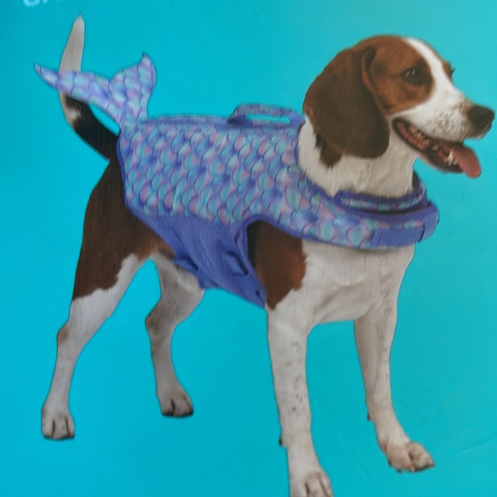 Heart To Tail Dog Swim Blue Purple Pink Floatation Aid with Handle for e…
